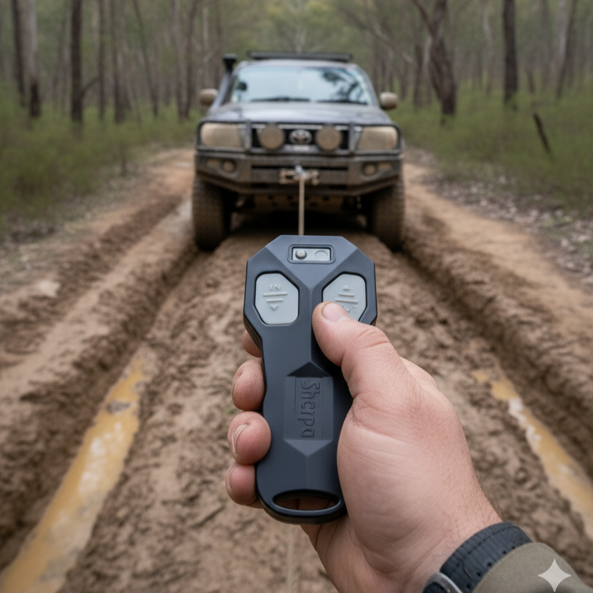 4WD Winch Wireless Remote Kit Sherpa controller