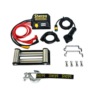 Sherpa cable winch mounting accessories